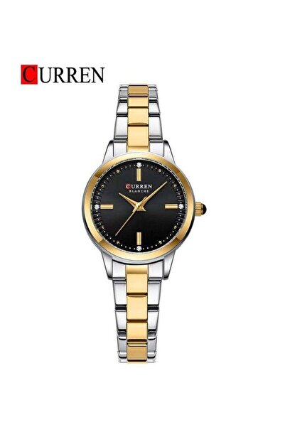 Curren -9094 Original Brand Stainless Steel Band Wrist Watch For Women With Free Box