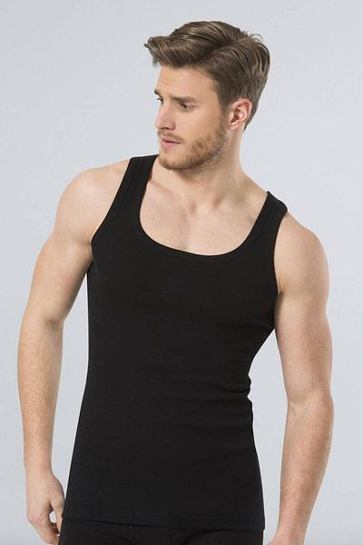 TÜREN Men's 2-Piece Ribbed Tank Top