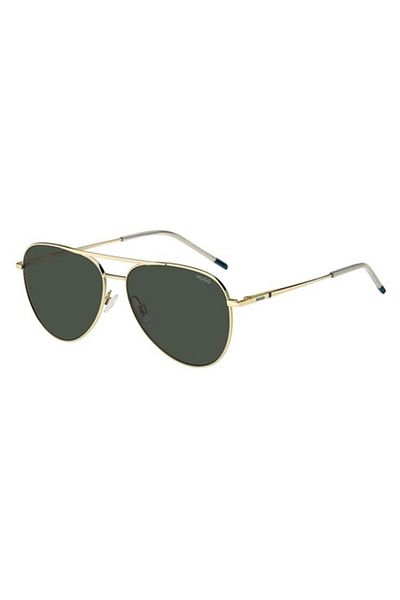 HUGO Men's Sunglasses Hugo HG 1318/S J5G/QT, Metal, Gold, 59 mm