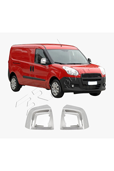 BRSPLAST Fiat Doblo Uyumlu 2010-2021 Krom Ayna Kapağı 2 Parça Paslanmaz Çelik