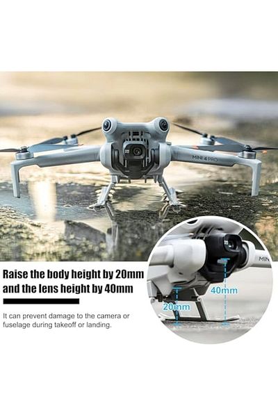 Cesiro Landing legs for Mini 4 Pro foldable landing gear compatible with DJI Mini 4 P drone