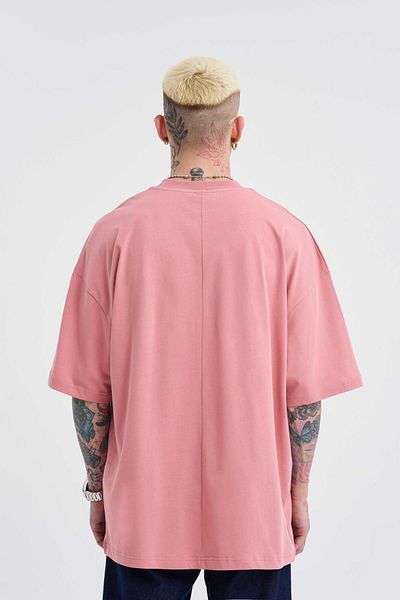 Machinist Ανδρικό μπλουζάκι Basic Super Cotton Oversize Coral
