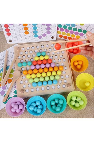 OEM Montessori educational wooden game for memory, matching and sorting