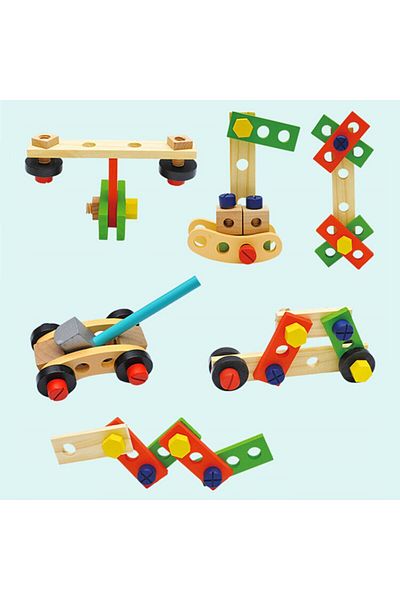 OEM Montessori wooden tool kit for children