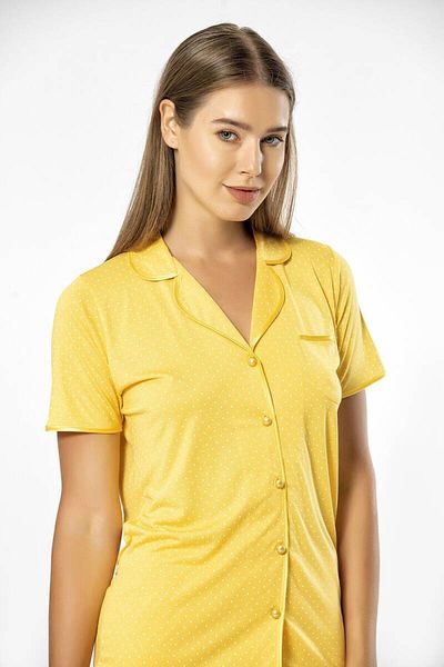 TÜREN Polka Dot Short Sleeve Pajama Set