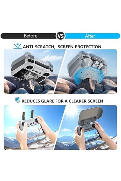 Cesiro STARTRC Mini 4 Pro Solar Hood for DJI RC Controller 2, 3-in-1 Umbrella Joysticks Protector