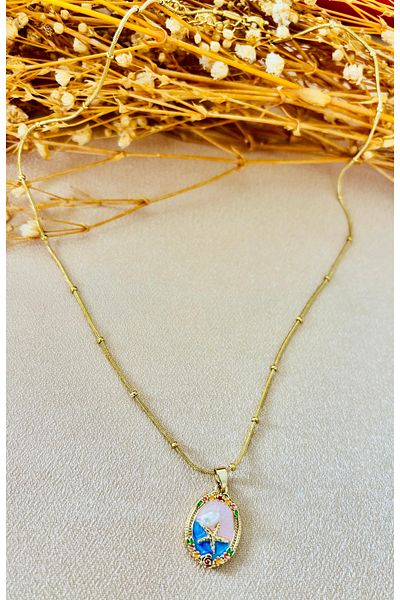 Markiz Takı Steel Color Design Necklace Models 2 cm (Figure) 40 cm +5 cm Chain