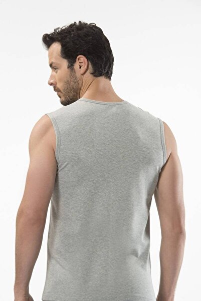 Cacharel Men's Crew Neck Sports Athlete Gray