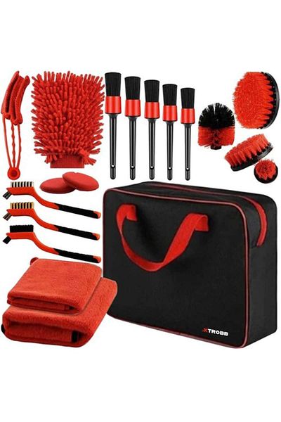 OEM Set 18 Piese Detailing Auto, Curatare Interior Si Exterior