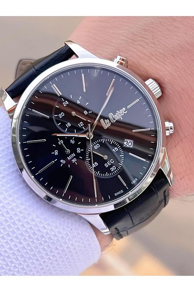 Lee Cooper Leather Cord Inner Functions Active 5 Atm Water Resistant Men Wrist Watch Elc08154.351