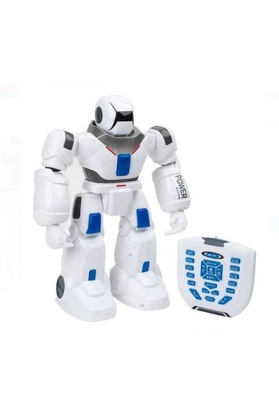i-JMB Robot de jucărie inteligent cu telecomandă, încărcare USB, interactiv, dansator, alb