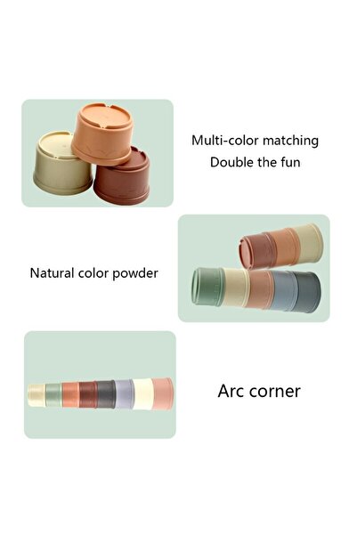 OEM Stacking Tower Toy for Babies, consisting of 8 cups