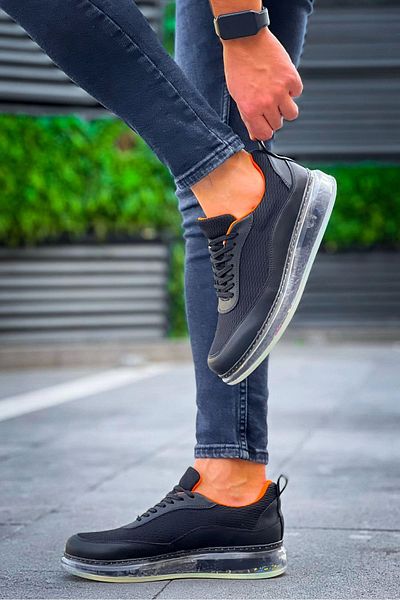 Chekich CH181 RRT İpekyol Men's Shoes BLACK - ORANGE