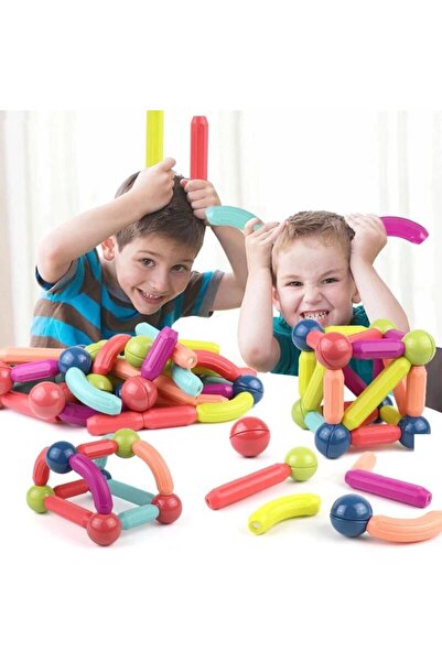 sallma STEM Magnetic Play Set for Creative Construction – 42 Magnetic Pieces