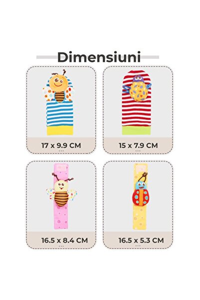 Pitikot Pitikot®️ Interactive Baby Toy Set, Rattle Socks and Bracelets, for Teething