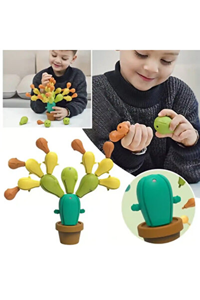 sallma Dexterity and Logic Game - Balancing Cactus, Educational Toy made of ABS Plastic