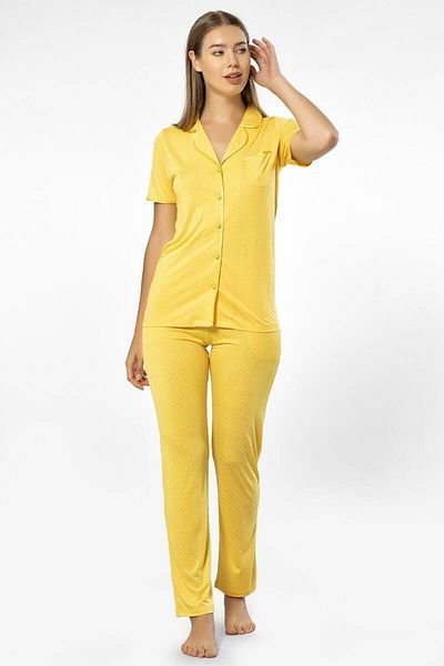 TÜREN Polka Dot Short Sleeve Pajama Set