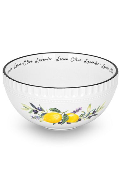 Fissman 2-Piece Bowl Lemon Provence 16cm Porcelain
