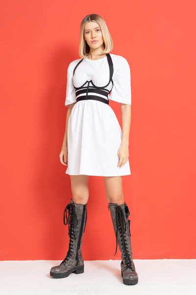 Kikiriki Еластичний чорний пояс для тіла