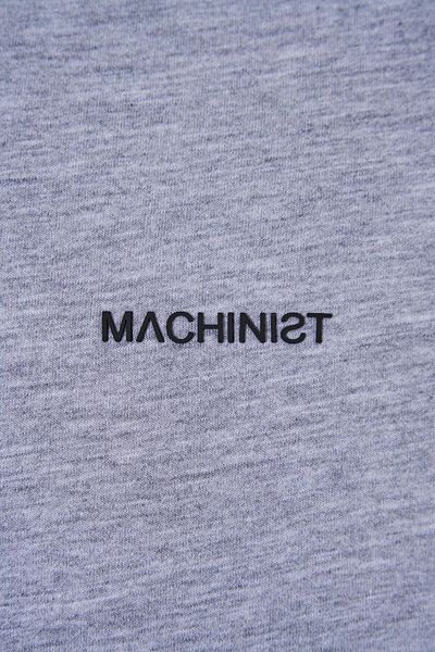 Machinist Relaxed Basic Thin Cotton T-Shirt Gray Melange