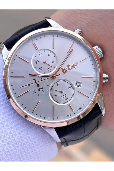 Lee Cooper Leather Cord Inner Functions Active 5 Atm Water Resistant Men Wrist Watch Elc08154.531