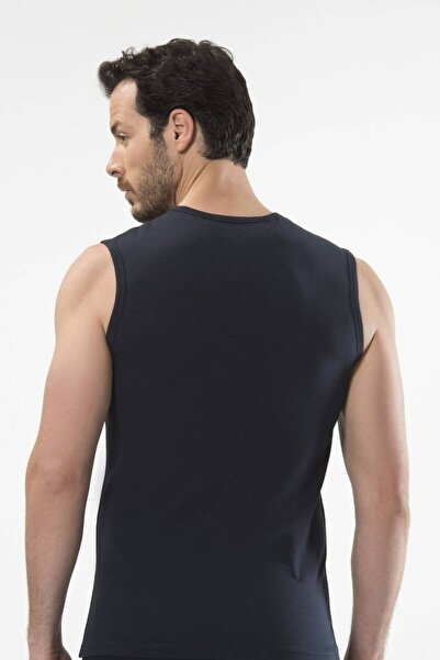 Cacharel Men's Crew Neck Sports Athlete Black