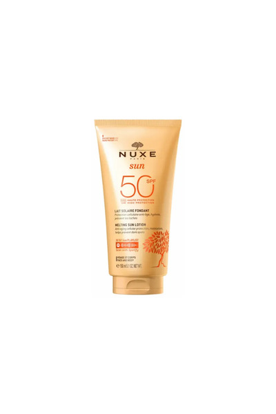 Nuxe Sun Melting Güneş Koruyucu Yüz Ve Vücut Sütü SPF50 150 ml