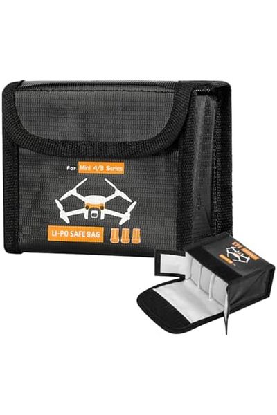 Cesiro iEago RC Mini 4 Pro Lipo Safe Bag for DJI Mini 4 Pro/Mini 3 Pro Battery Bag, Bag