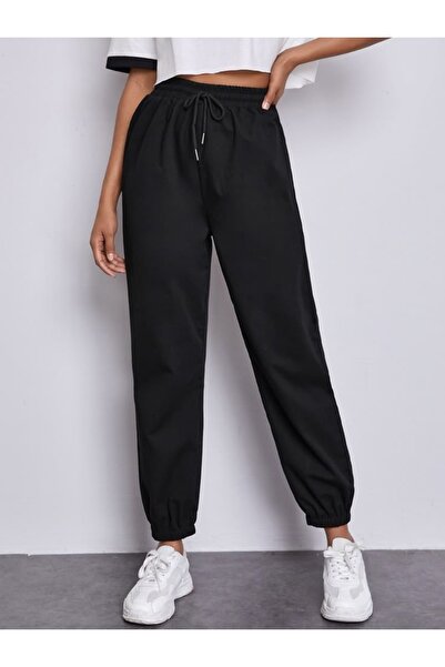 UYN SPORT Μαύρο ελαστικό πάτο με ελαστική μέση