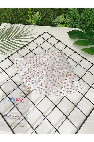 Jaju Baby قبعة فيدورا للأطفال بتصميم زهرة الأقحوان باللون الأبيض من 4 إلى 8 سنوات