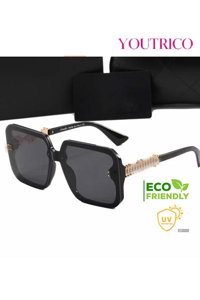 Youtrico Sunglasses Unisex Aviator 58□18-143 - 100% UV Protection, Durable Frame