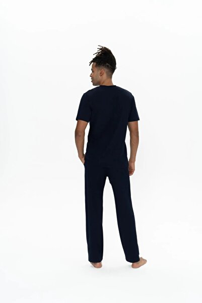 U.S. Polo Assn. U.S. Polo Assn. Men's Bottom Top Buttoned Pajama Set