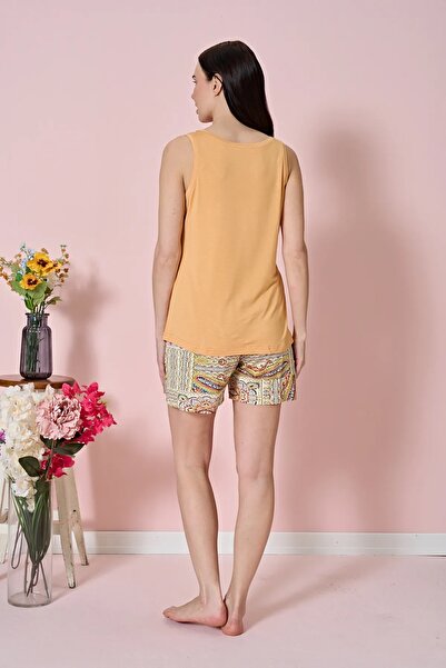 Over Sleep by Poleren Anti-Pilling Fabric Summer Suspender Women's Shorts Set