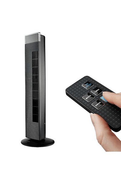 ECG Tower Fan With Ionization Fs 91 T, 65w, 3 Speeds, Silent, Remote Control