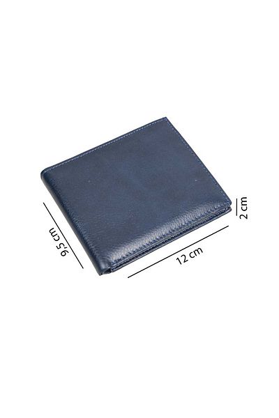 Toro Nero Men's wallet made of genuine leather, navy blue Dodo