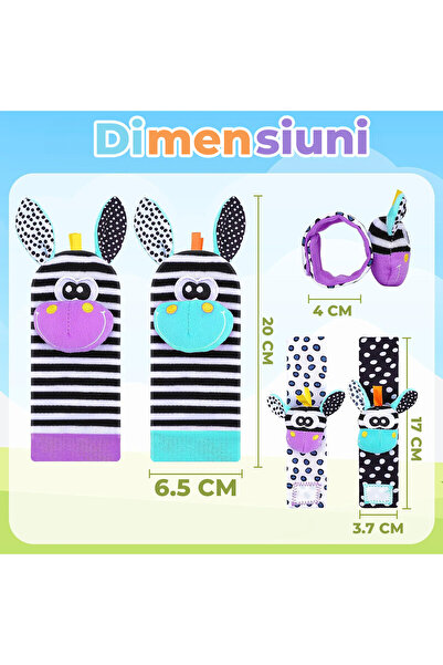 Pitikot Pitikot®️ Interactive Baby Toy Set, Rattle Socks and Bracelets, for Teething