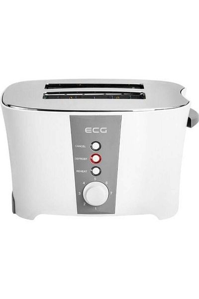 ECG Toaster ECG ST 818, 800W, reheat, defrost, cancel, 2 slices