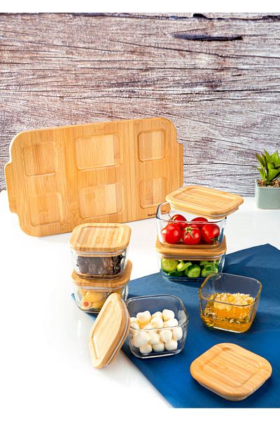 Bambum Enzo 13 Piece Glass Breakfast Set