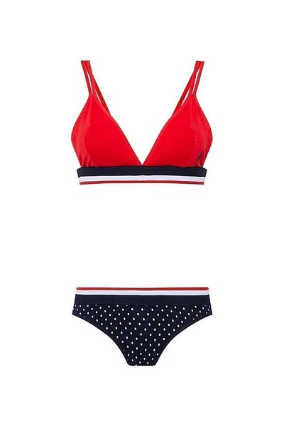 U.S. Polo Assn. Us Polo Assn. Women's Polka Dot Bra-Panty Set