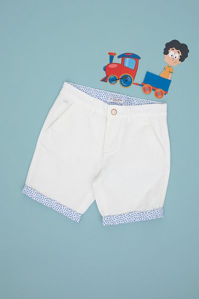 U.S. Polo Assn. Boy's White Woven Shorts 50300564-Vr013