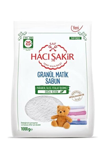 Hacı Şakir Granül Matik Sabun 1000G Doğal İçerik
