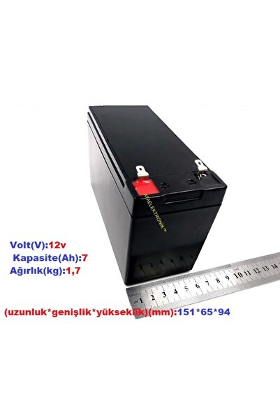 ATA ELEKTRONİK Pilsan Uyumlu Çocuk Akülü Oyuncaklar Için 12 Volt 7 Amper Akü 12v 7ah Ve 12v 1a Şarj Cihazı