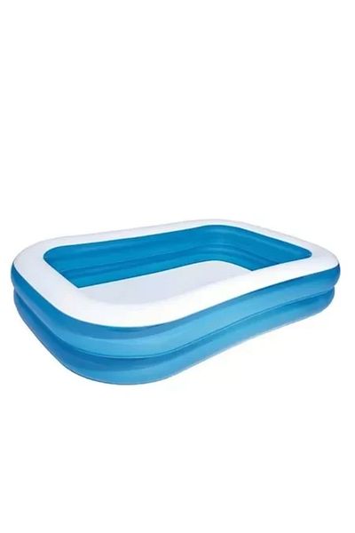 OEM Inflatable Family Pool 201 x 150 x 51 cm with 2 rings, rectangular XXL