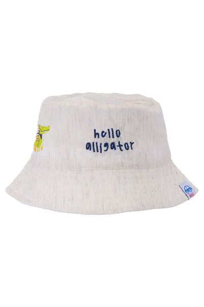 Jaju Baby 1-3 Years Boy Beige Crocodile Patterned Fedora Hat