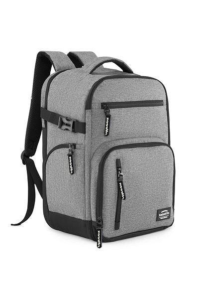 zagatto Hand Luggage Backpack ®, Gray, 40x20x25 Cm, Airline Approved, 20l, Zg948