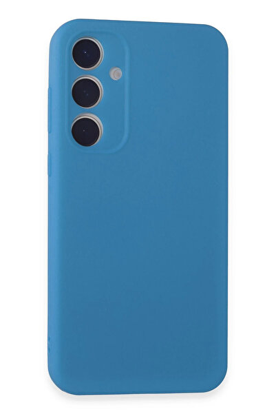 NewFace حافظة سامسونج جالاكسي A55 5G من السيليكون الأول - أزرق SVLRS