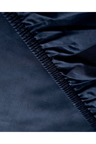 Madame Coco Manon Einzelbettlaken, 100 % Baumwolle, Ranforce, Marineblau