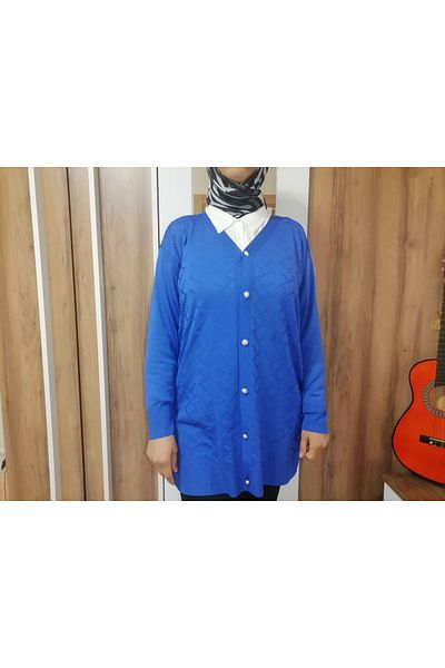 ASEZ BUTİK Asez Boutique Women's Seasonal Premium Mercerized Yarn Hijab Tunic/Jacket