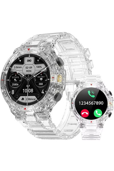 Smart Vibe Military Smartwatch DT™ WA5CH 1.45” AMOLED Always ON Display, Bluetooth Call, GPS Tracking, Ghost