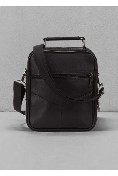 Liva Genuine Leather Steel Case Men's Hand and Shoulder Bag (Medium Size)